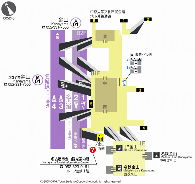 えきペディアMAP金山