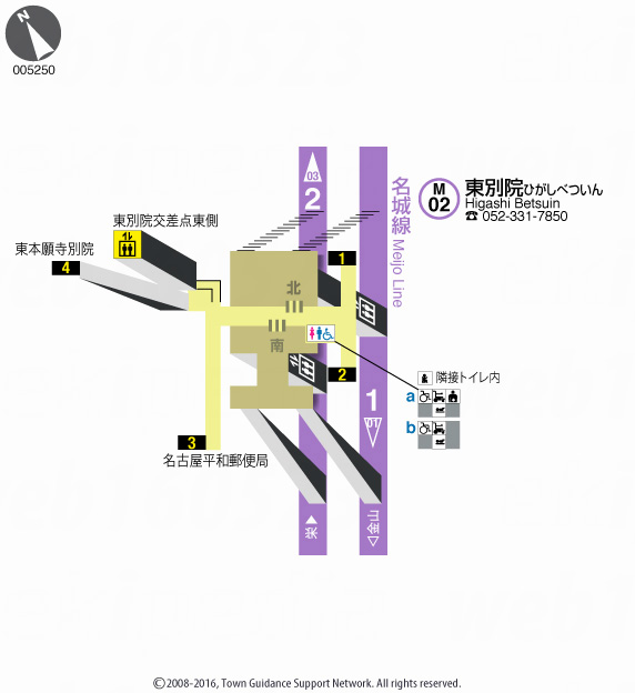 えきペディアMAP東別院