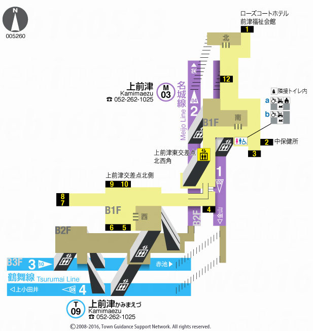 えきペディアMAP上前津