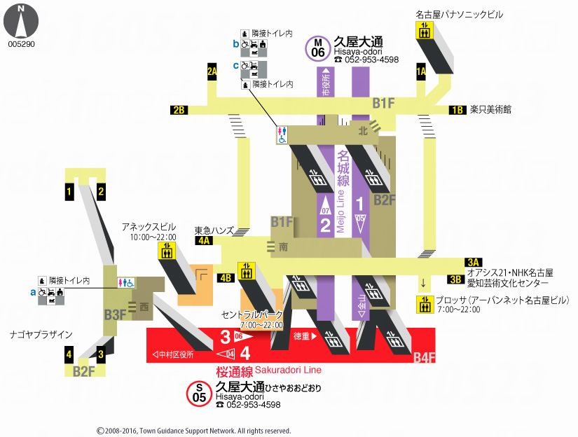 えきペディアMAP久屋大通