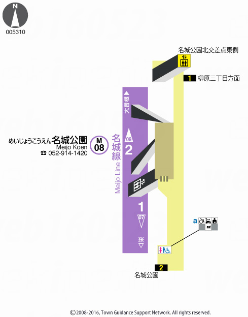 えきペディアMAP名城公園