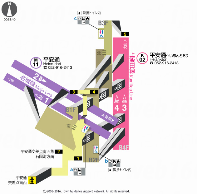 えきペディアMAP平安通