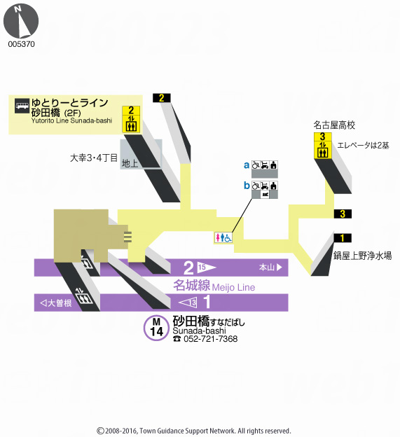 えきペディアMAP砂田橋