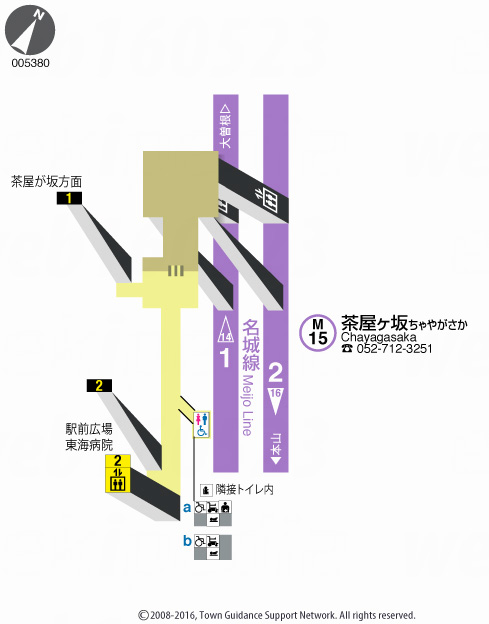 えきペディアMAP茶屋ヶ坂