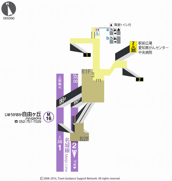 えきペディアMAP自由ヶ丘