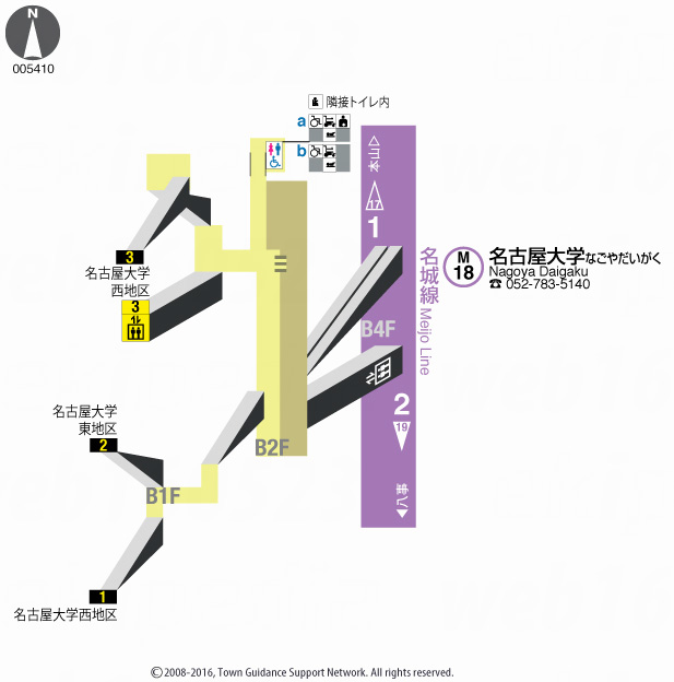 えきペディアMAP名古屋大学