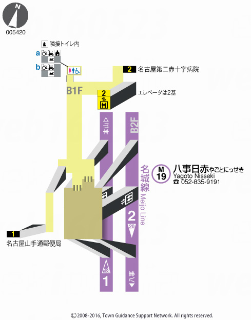 えきペディアMAP八事日赤