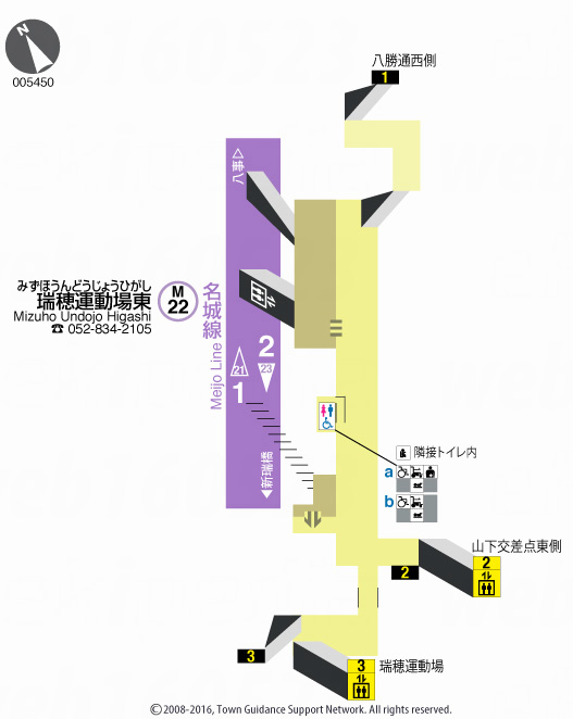 えきペディアMAP瑞穂運動場東