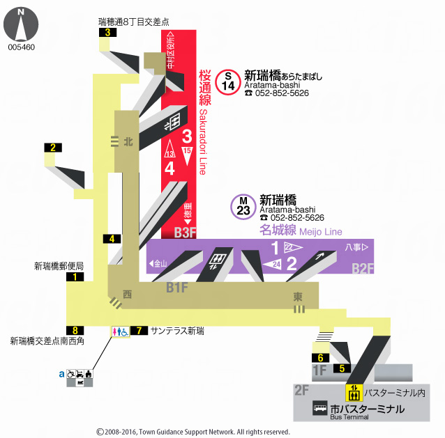 えきペディアMAP新瑞橋