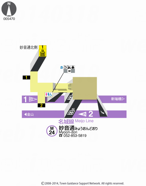 えきペディアMAP妙音通