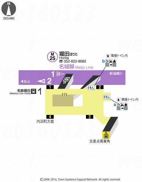 えきペディアMAP堀田