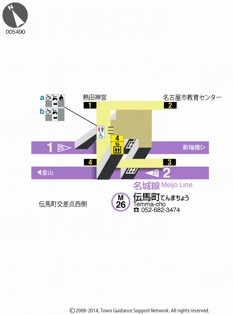 えきペディアMAP伝馬町