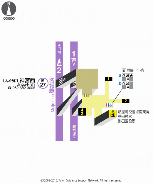 えきペディアMAP神宮西