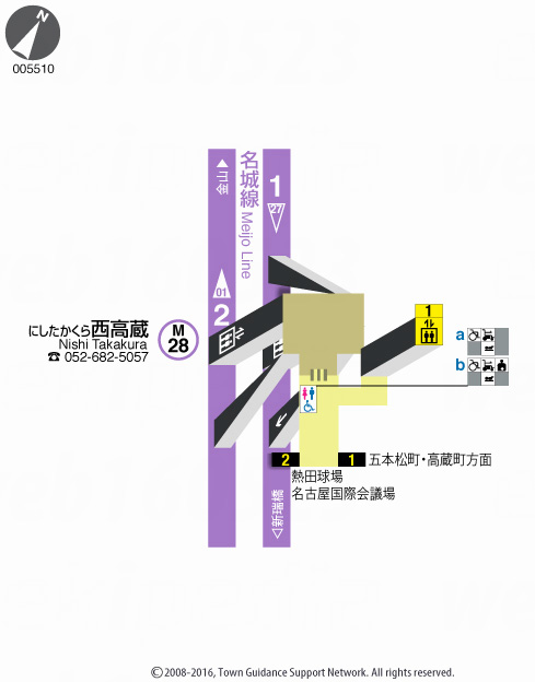 えきペディアMAP西高蔵