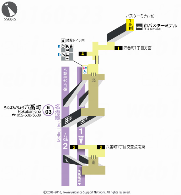 えきペディアMAP六番町