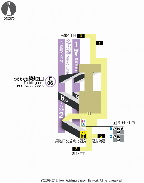 えきペディアMAP築地口