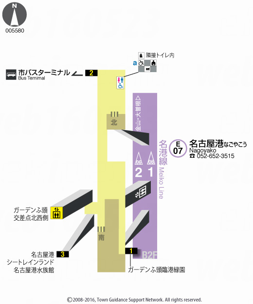 えきペディアMAP名古屋港