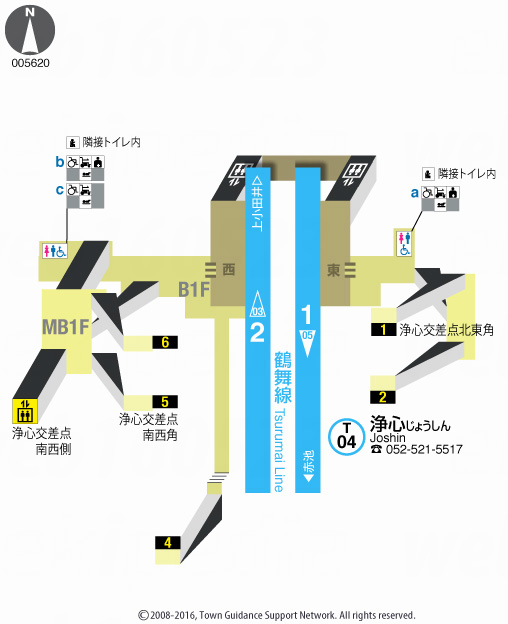 えきペディアMAP浄心