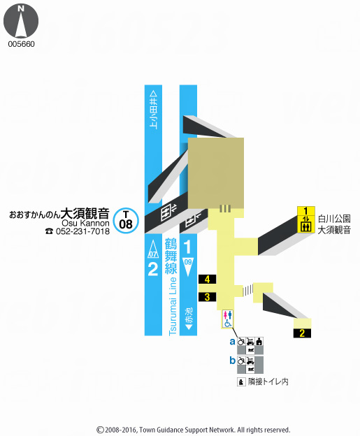 えきペディアMAP大須観音