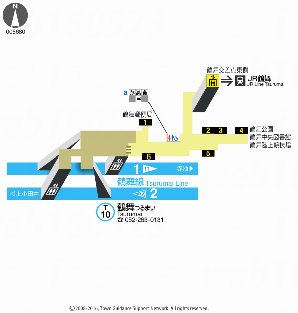 えきペディアMAP鶴舞