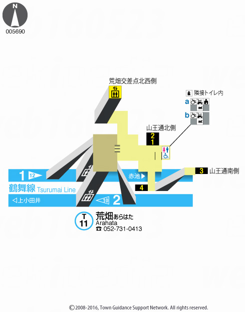 えきペディアMAP荒畑