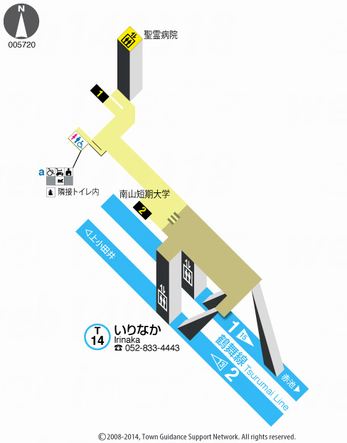 えきペディアMAPいりなか