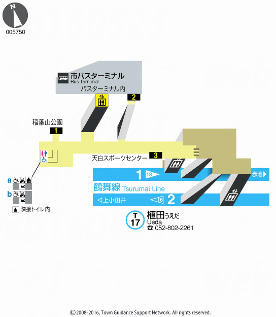 えきペディアMAP植田