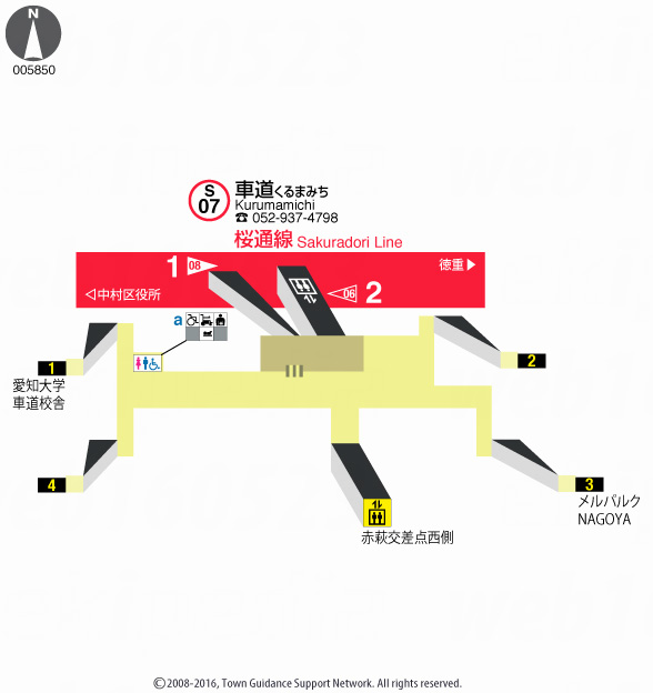 えきペディアMAP車道