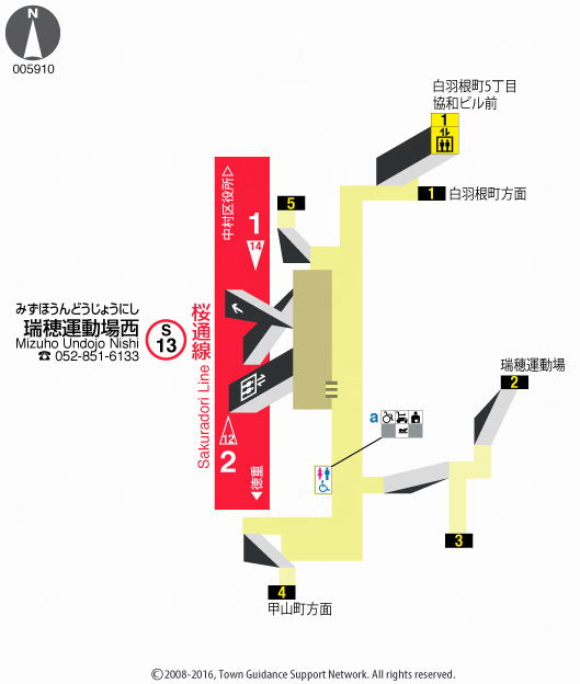 えきペディアMAP瑞穂運動場西