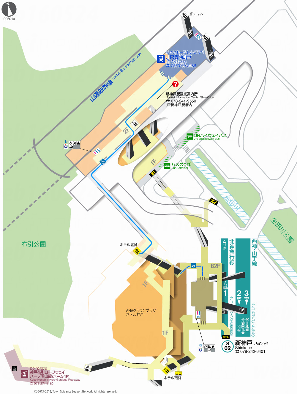 えきペディアMAP新神戸