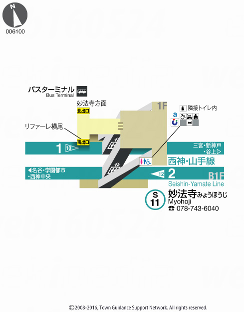 えきペディアMAP妙法寺