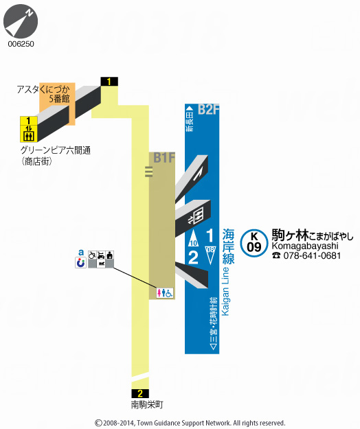 えきペディアMAP駒ヶ林