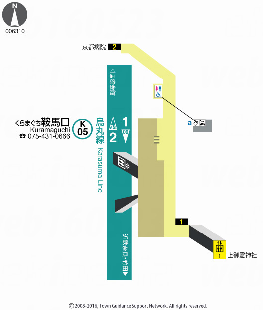 えきペディアMAP鞍馬口