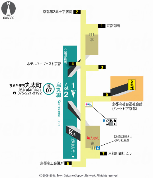 えきペディアMAP丸太町