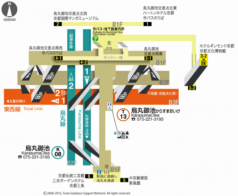 えきペディアMAP烏丸御池