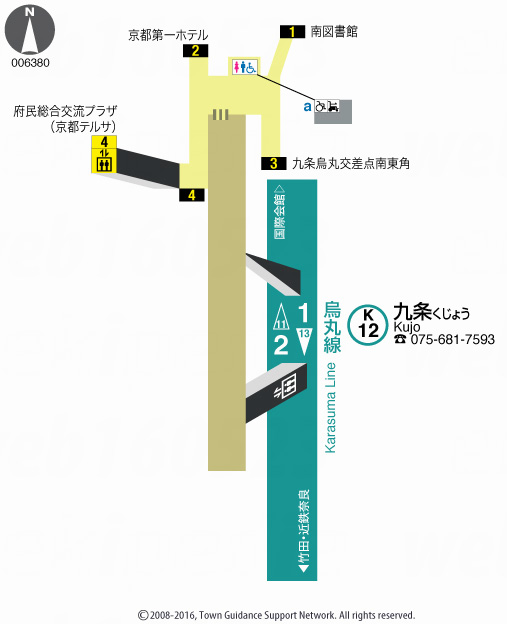 えきペディアMAP九条