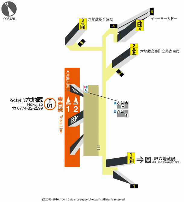 えきペディアMAP六地蔵