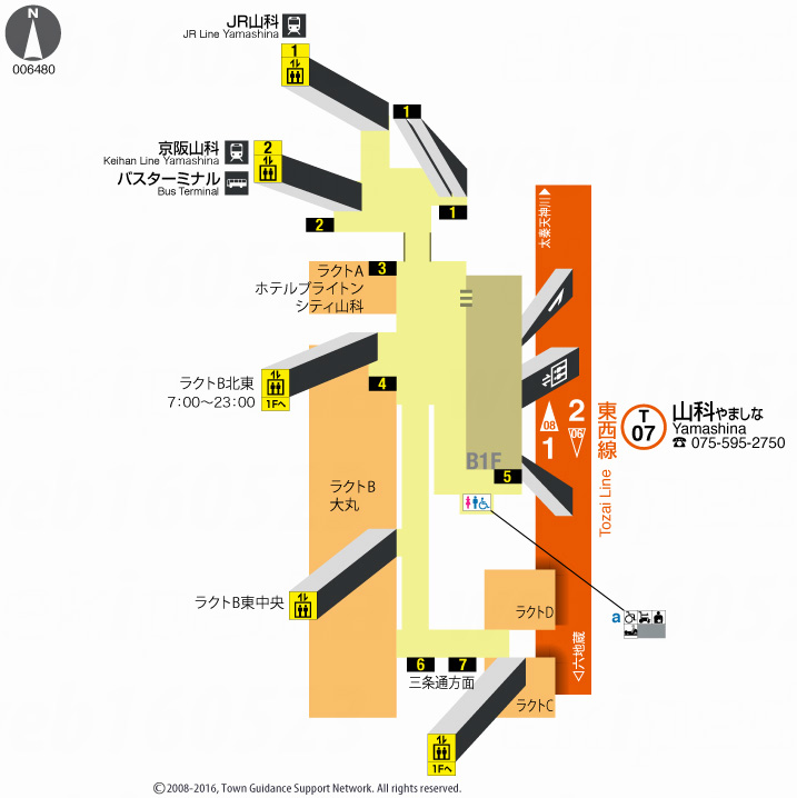 えきペディアMAP山科