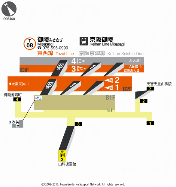 えきペディアMAP御陵