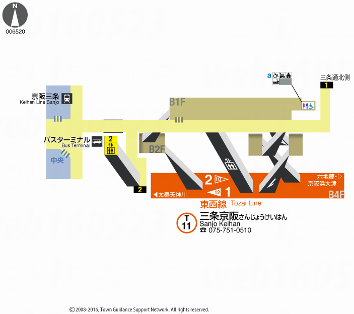 えきペディアMAP三条京阪