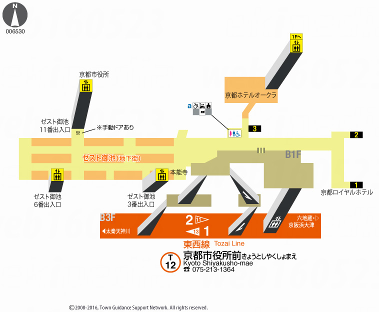 えきペディアMAP京都市役所前