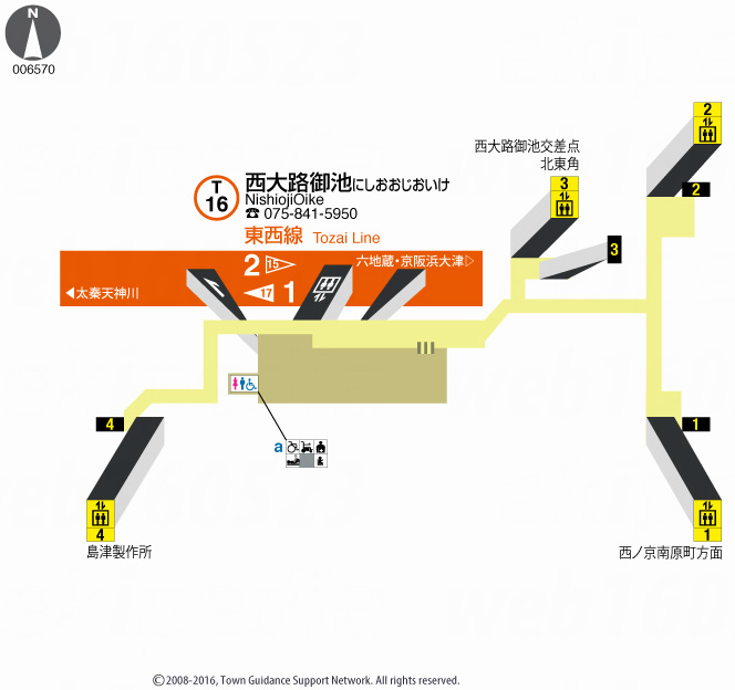 えきペディアMAP西大路御池