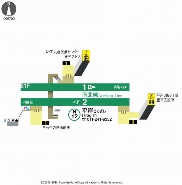 えきペディアMAP平岸