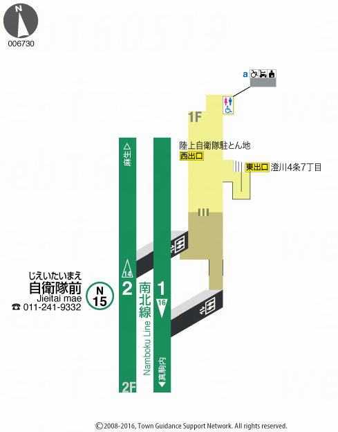 えきペディアMAP自衛隊前