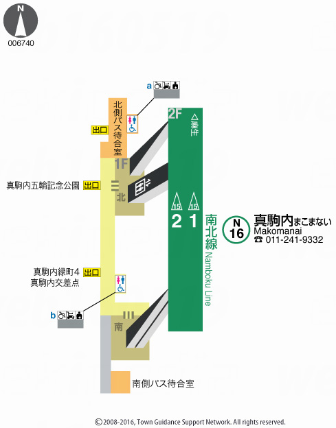 えきペディアMAP真駒内