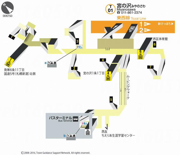 えきペディアMAP宮の沢