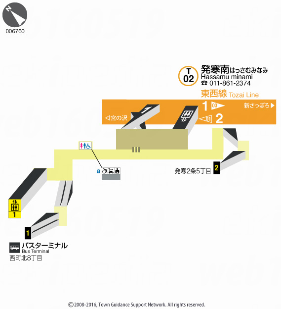 えきペディアMAP発寒南