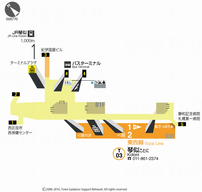 えきペディアMAP琴似