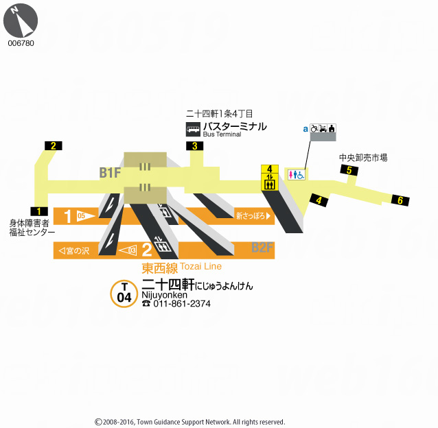 えきペディアMAP二十四軒