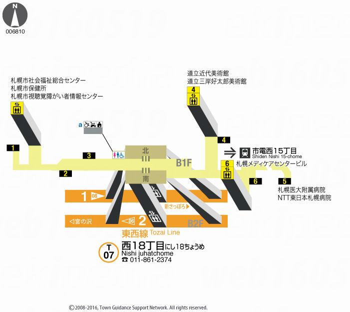 えきペディアMAP西１８丁目